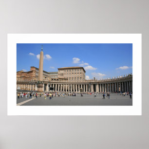 Vatican Plaza Landscape Poster