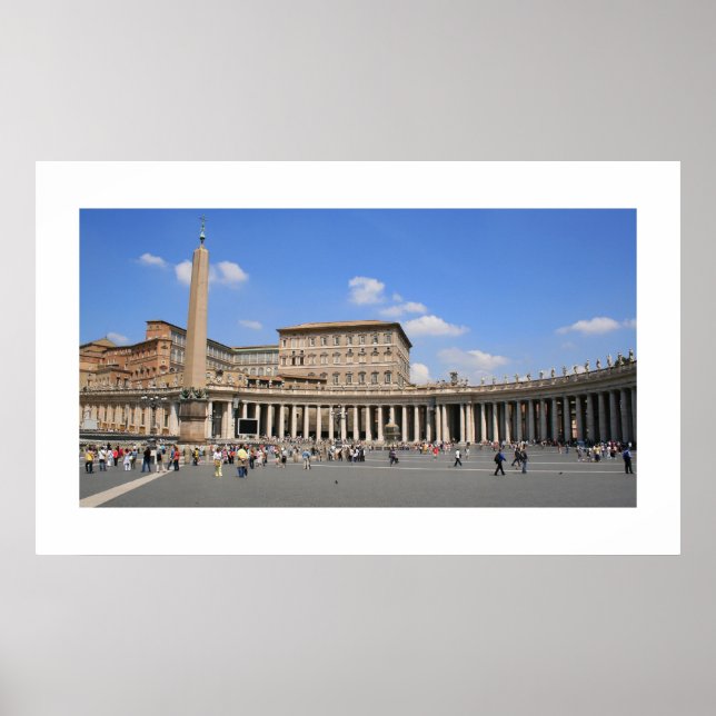 Vatican Plaza Landscape Poster (Front)