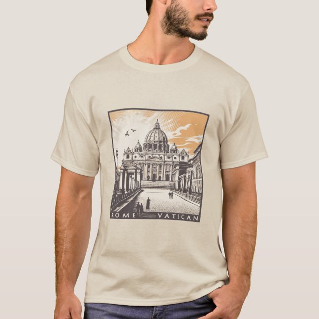Vatican Rome Italy Europe T-Shirt (Front)