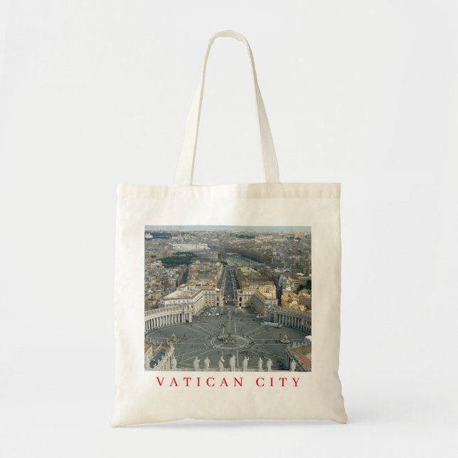 Vatican St.Peter's Square view tote bag (Front)