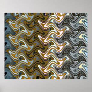 Vatican Stairs Wavy Abstract, 2014 SVP Images Poster