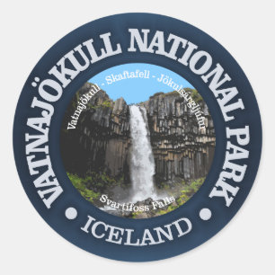 Vatnajokull National Park Classic Round Sticker