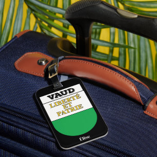 Vaud, Switzerland Swiss Cantons Coat of Arms Luggage Tag