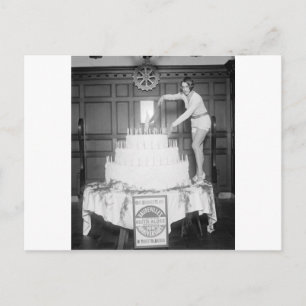 Vaudeville Birthday Party: 1926 Postcard