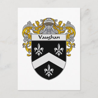 Vaughan Coat of Arms (Mantled) Postcard