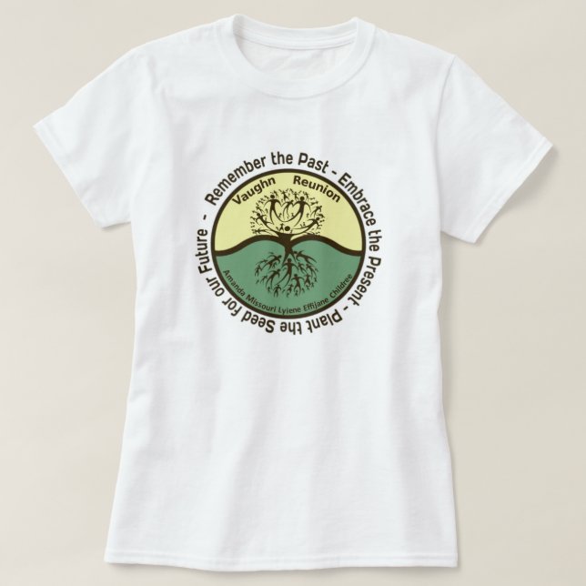 Vaughn Family Reunion- Woman's Colour Logo T-Shirt (Design Front)