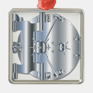 Vault Door Metal Tree Decoration