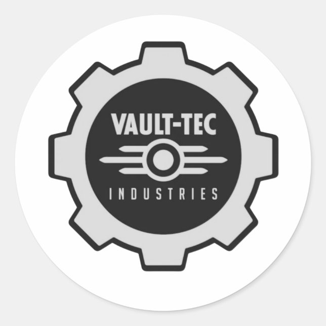 Vault-Tech Classic Round Sticker (Front)