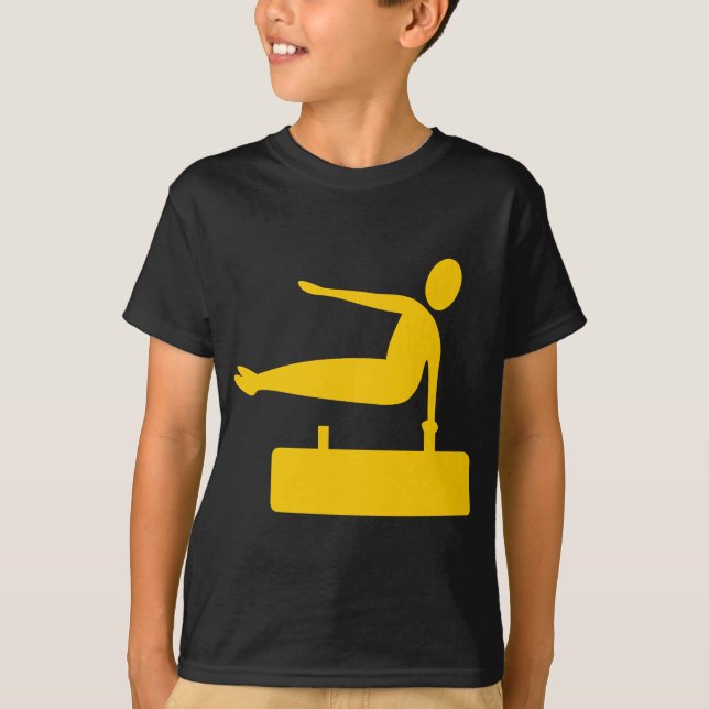 Vaulting Figure - Amber T-Shirt (Front)