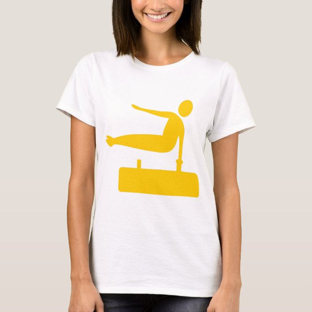 Vaulting Figure - Amber T-Shirt (Front)