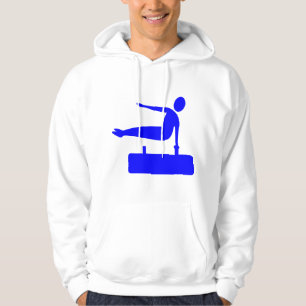 Vaulting Figure - Blue Hoodie