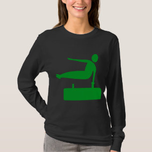 Vaulting Figure - Grass Green T-Shirt