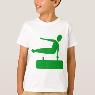Vaulting Figure - Grass Green T-Shirt