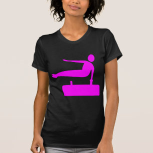 Vaulting Figure - Magenta T-Shirt
