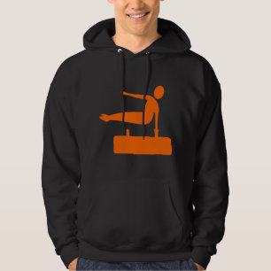 Vaulting Figure - Orange Hoodie