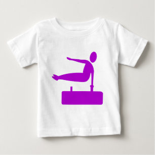 Vaulting Figure - Purple Baby T-Shirt