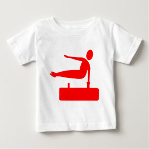Vaulting Figure - Red Baby T-Shirt