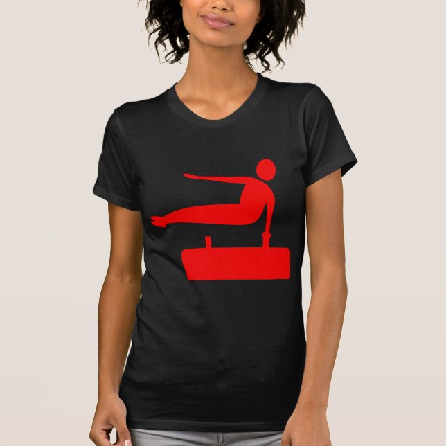 Vaulting Figure - Red T-Shirt (Front)
