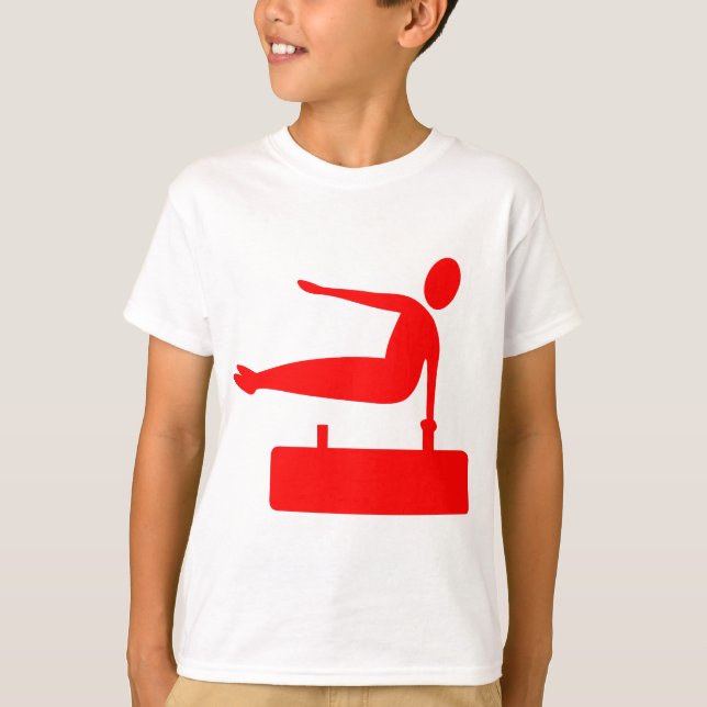 Vaulting Figure - Red T-Shirt (Front)