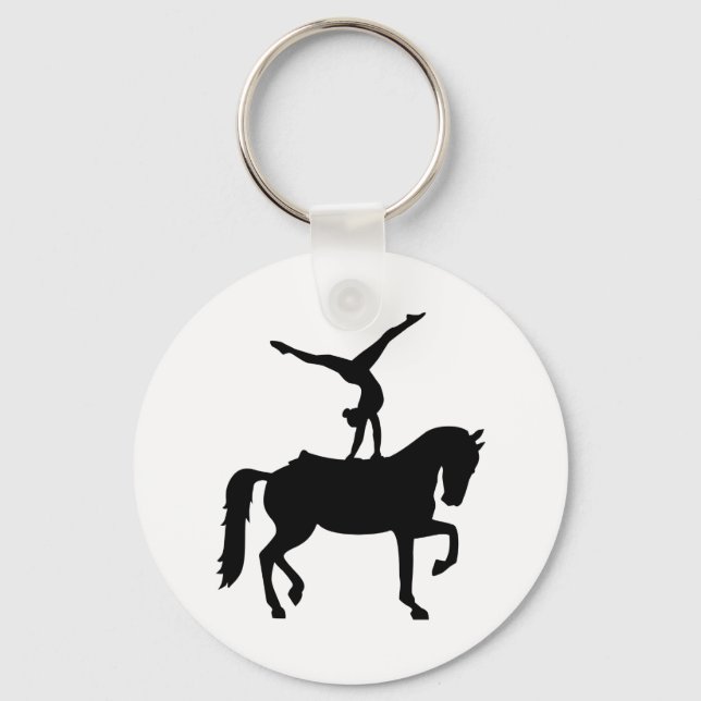 Vaulting horse key ring (Front)