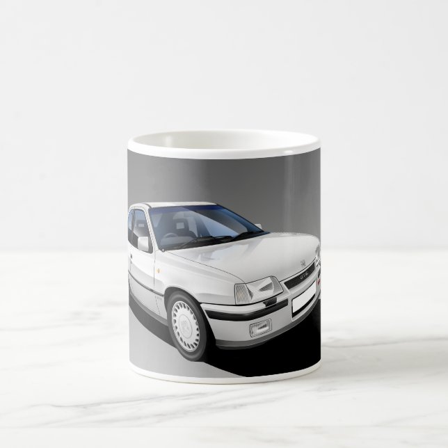 Vauxhall Astra GTE Classic Car Illustrated Mug (W) (Center)