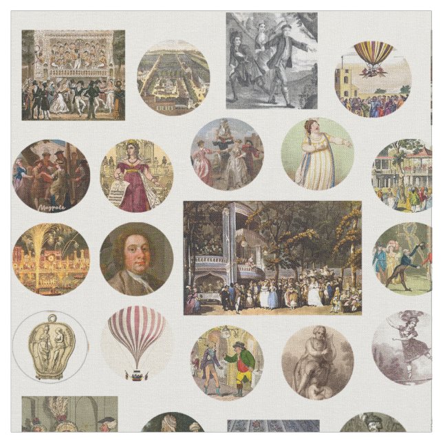 Vauxhall Gardens Fabric (Larger Images) (Close Up)
