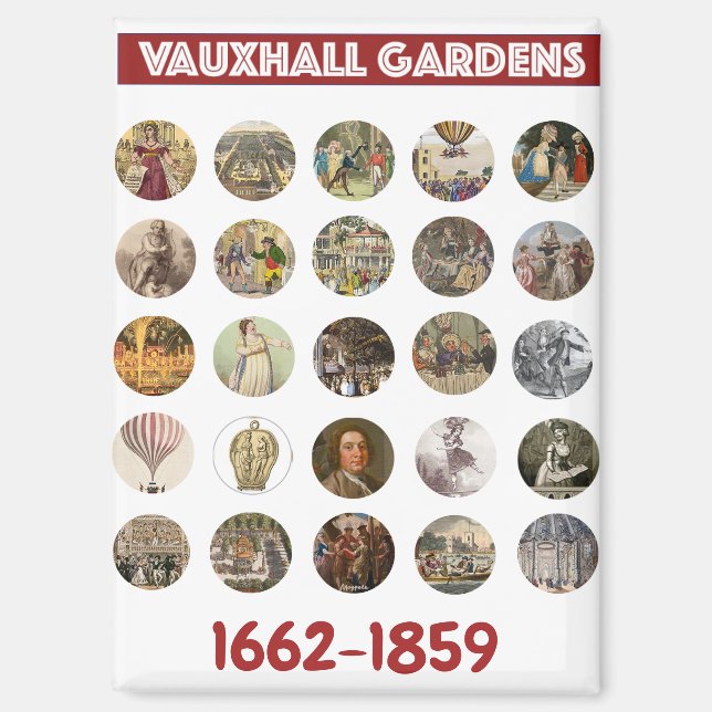 Vauxhall Gardens Magnet (Front)