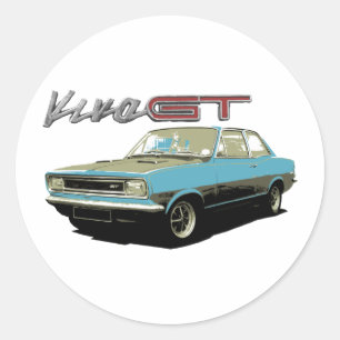 Vauxhall Viva GT Classic Round Sticker