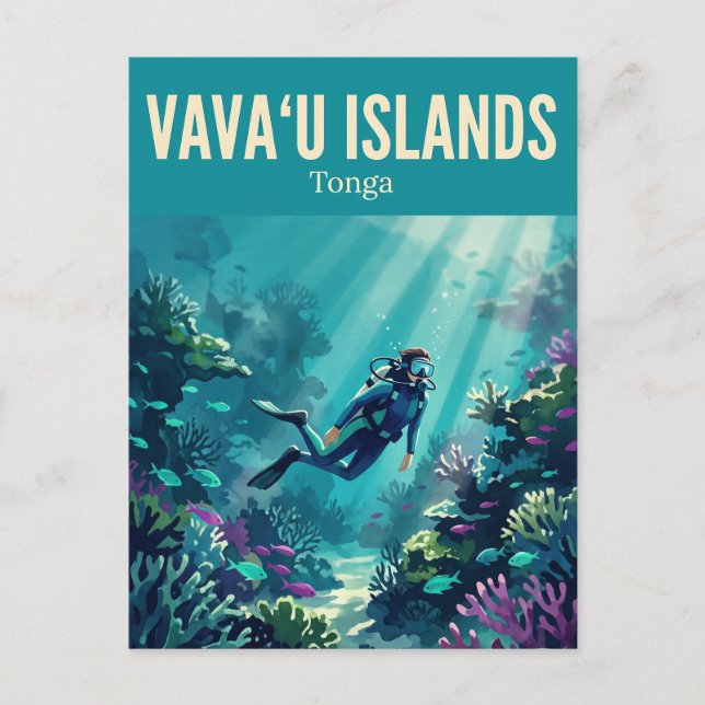 Vavaʻu Islands Tonga Postcard (Front)