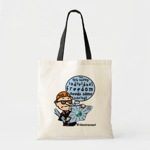 Vaxing freedom tote bag
