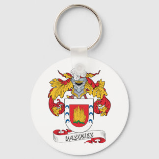 Vazquez Family Crest Key Ring