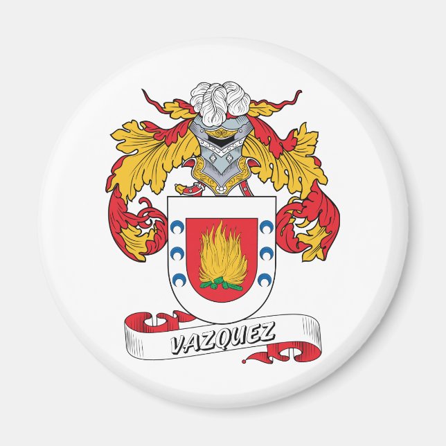 Vazquez Family Crest Magnet (Front)