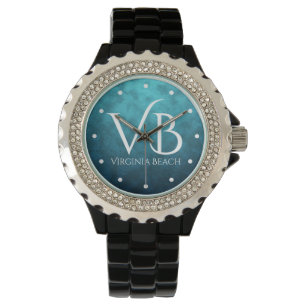 VB Virginia Beach on Blue Water Background Watch