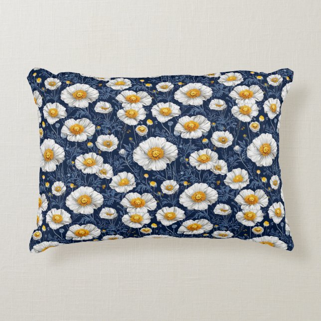 Vbrant floral pattern decorative cushion (Front)
