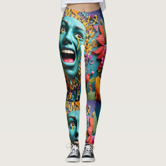 vBrighten your day with our Cheerful Critters Cart Leggings