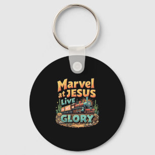 Vbs 2025 His Glory Junction Train True North Chris Key Ring