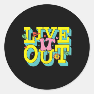 Vbs 2025 Love Like Jesus Live It Out Vacation Bibl Classic Round Sticker