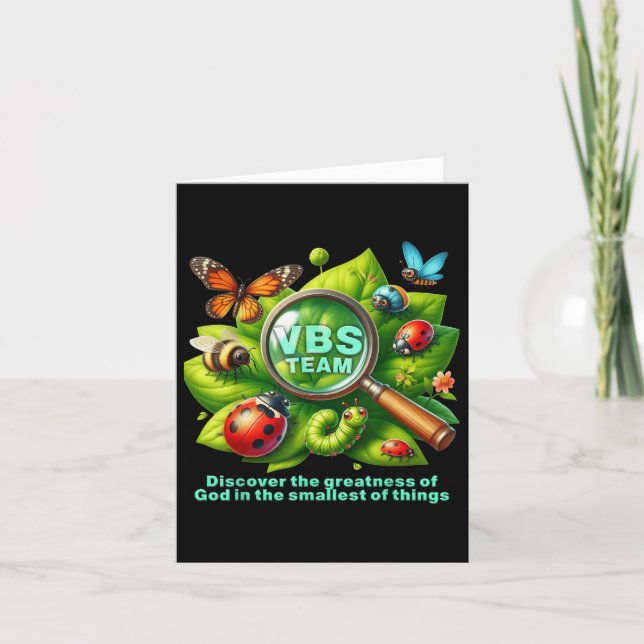 Vbs 2025 Magnified Vbs Vacation Bible School Chris Card (Front)