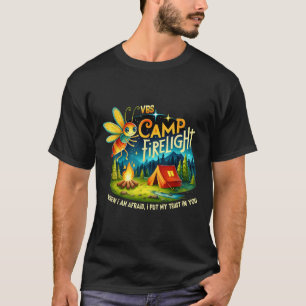 Vbs Camp Firework 2024 Camp Firelight Vacation Bib T-Shirt