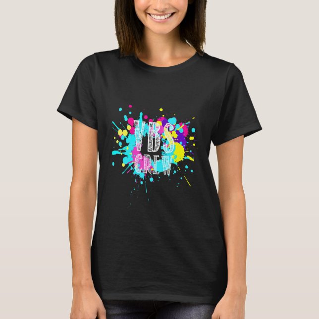 Vbs Crew Apparel Crew Vacation Bible School Paint  T-Shirt (Front)