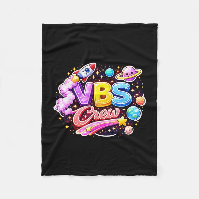 Vbs crew vacation bible school squad religious fleece blanket (Front)