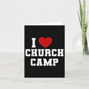 Vbs I Love Church Camp Christian Church Bible Scho Card