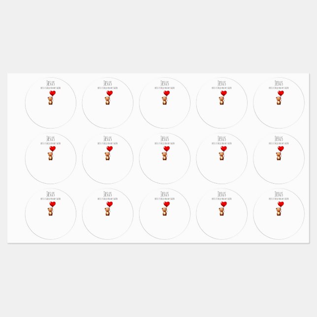 VBS Jesus puts a smile on my faith-water bottle (Sheet)