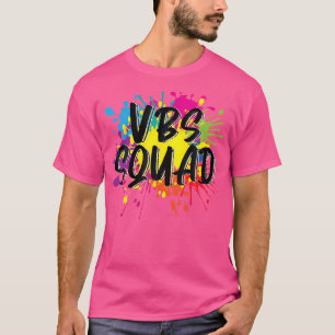 Vbs Squad Vacation Bible School I Love Paint Splat T-Shirt