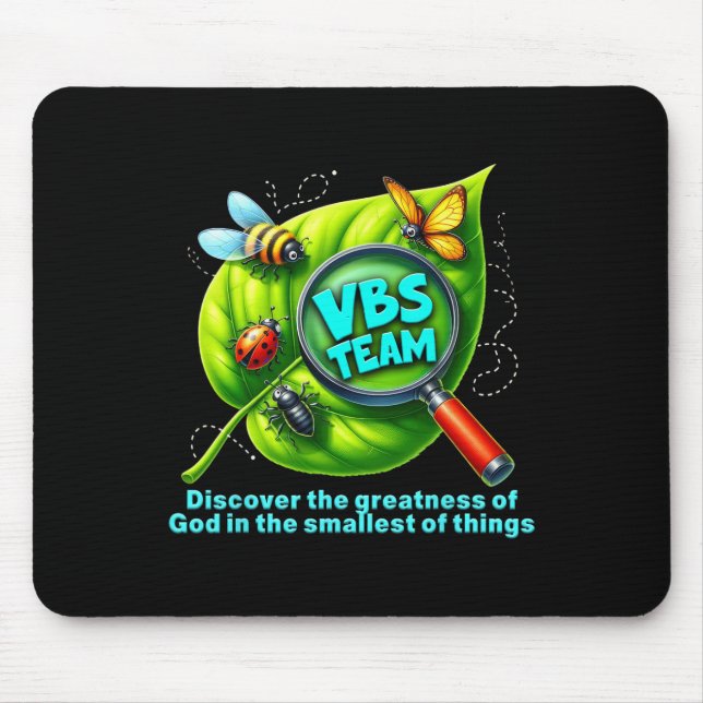 Vbs Team 2025 Magnified Smallest Insects Adventure Mouse Pad (Front)
