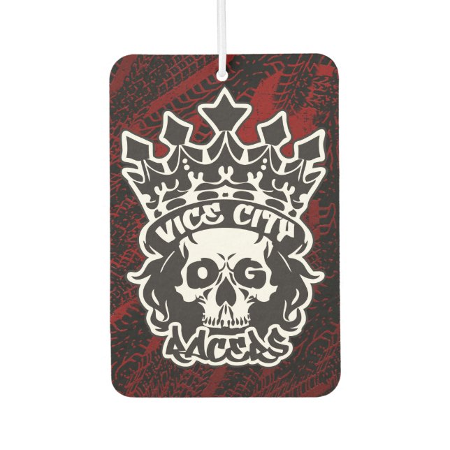 VCOG "King Skull" Logo Car Air Freshener (Front)