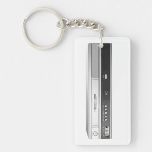 VCR Player and Remote Control Key Ring