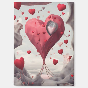 VDay mag heart Magnet