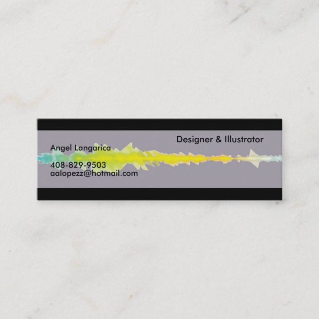 vdsdsdsvdsvd, Designer  - Customised - Customised Mini Business Card (Front)