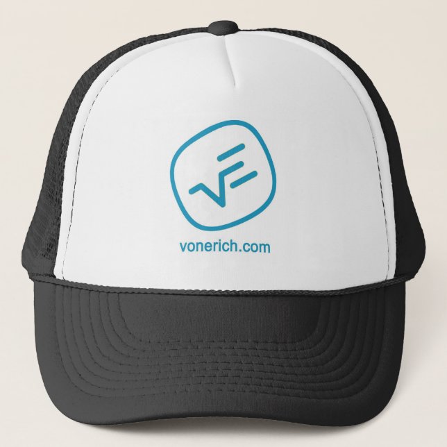 VE Blue Logo Gear Trucker Hat (Front)
